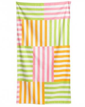 NEW THE ROYAL STANDARD freeport stripe giant beach towel in multi